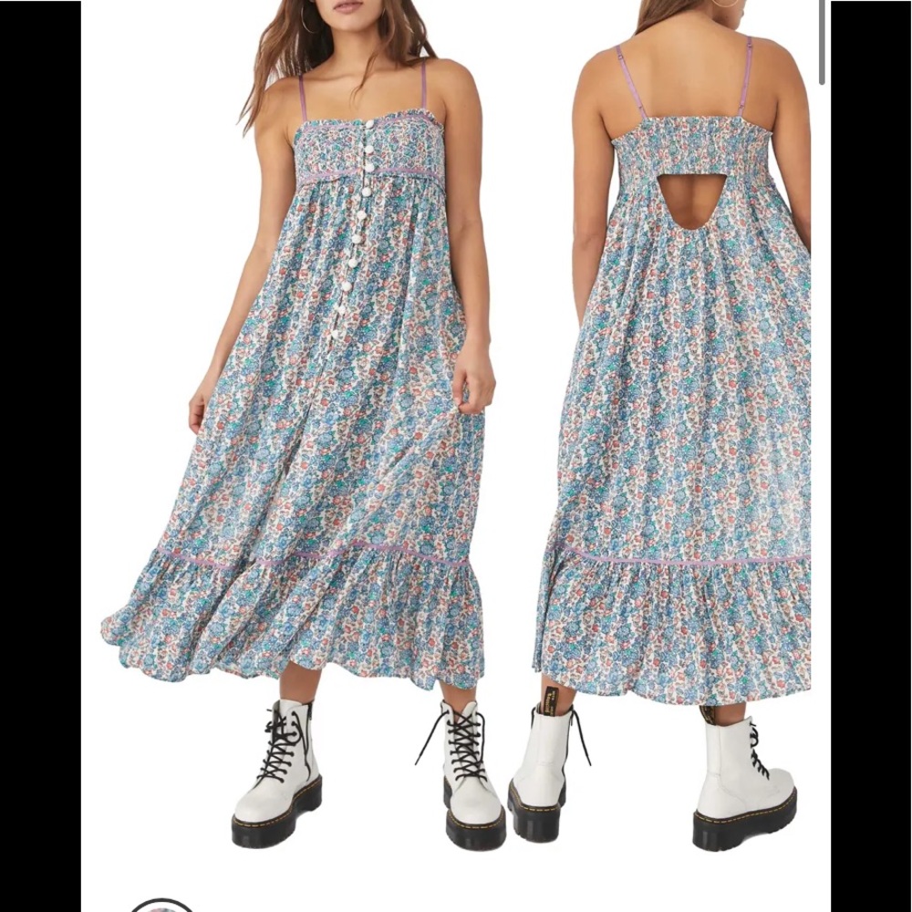 Free people molly joe floral midi dress